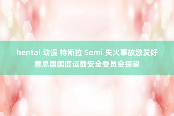 hentai 动漫 特斯拉 Semi 失火事故激发好意思国国度运载安全委员会探望